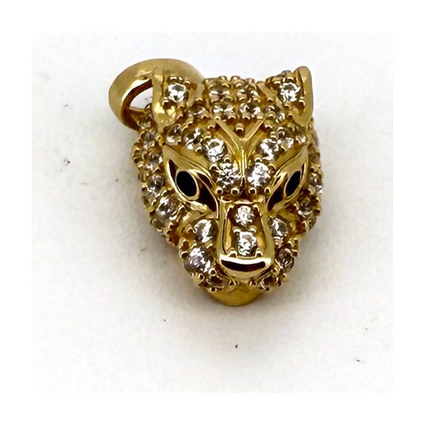 Medalla pantera de oro 18k